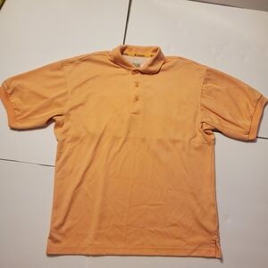 Columbia PFG Polo Mens Small Performance Fishing Omni Shade Vented Shirt peach